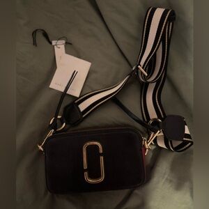 Marc Jacobs Black Snapshot Crossbody Bag
